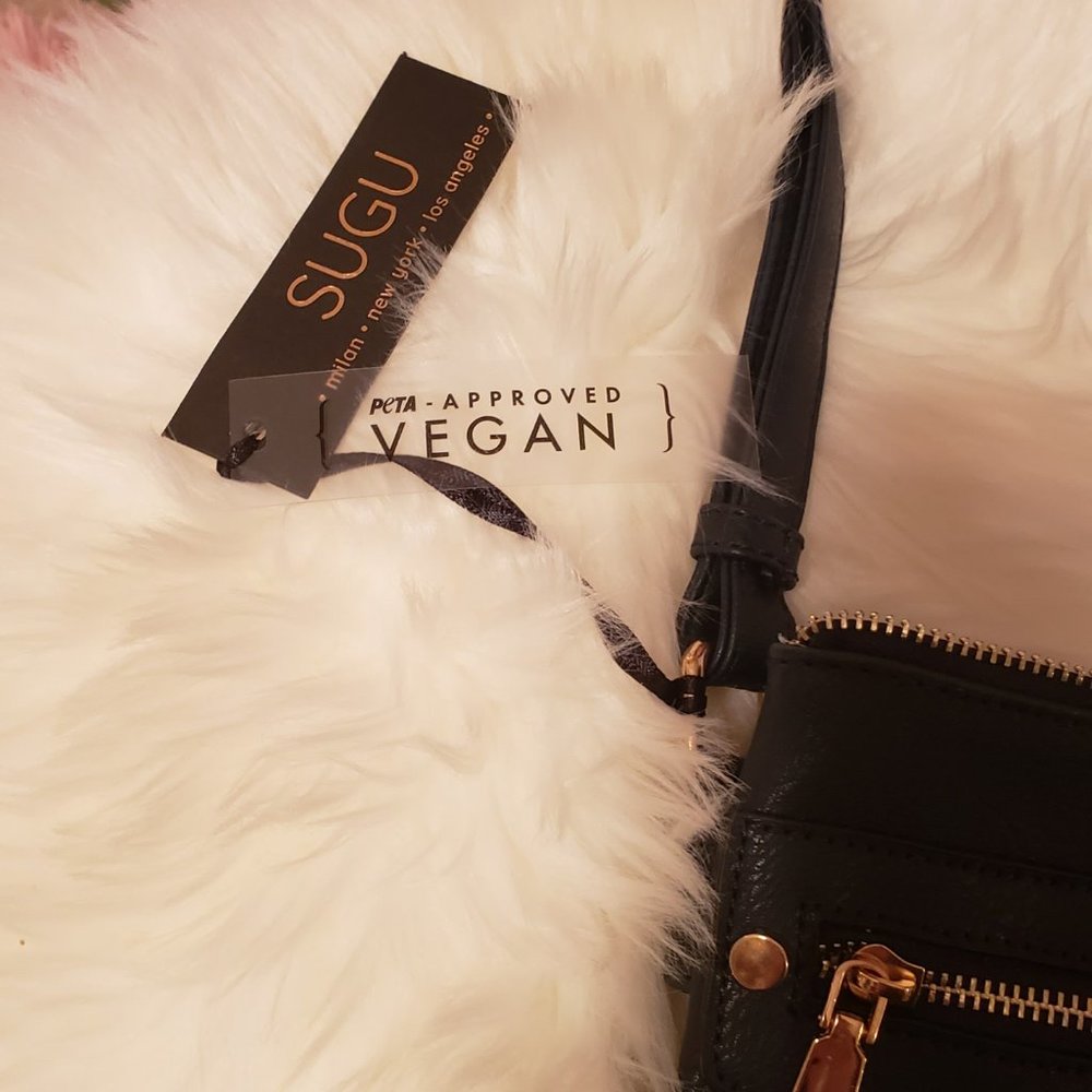 Navy Blue NWT Sugu Vegan cross body purse - Picture 3 of 4